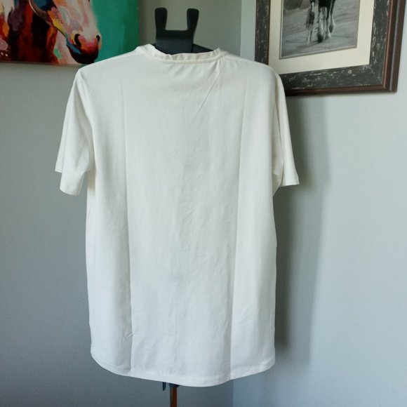 PRJCT AMS KYMO RIB SUMMER OFF WHITE Tee Size Large - Picture 2 of 9
